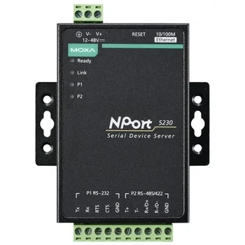 NPort 5230 2-портовый асинхронный сервер RS-232 + RS-422/485 в Ethernet MOXA